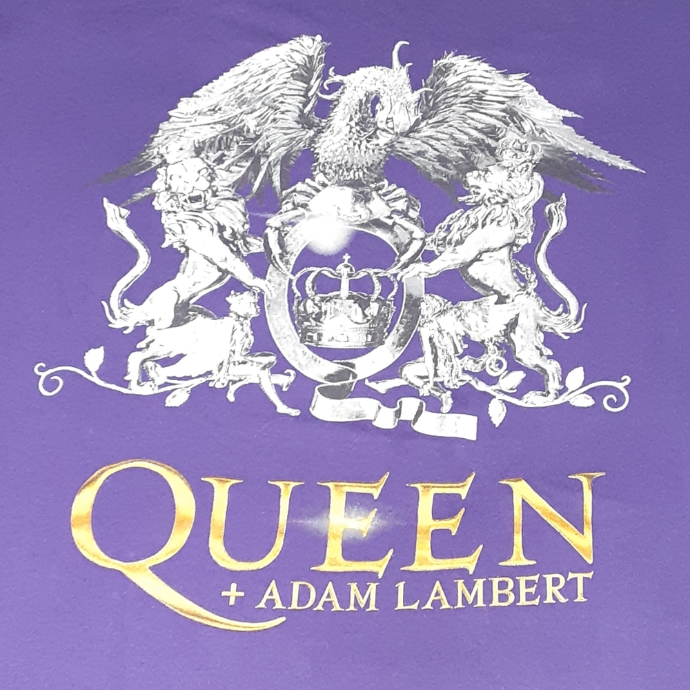 Queen Adam Lambert Concert Tour Shirt Rock Band Tee